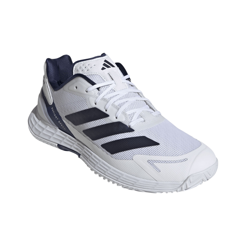 Adidas Mens Defiant Speed 2 Tennis Shoes - Cloud White/Dark Blue/Core Black - main image