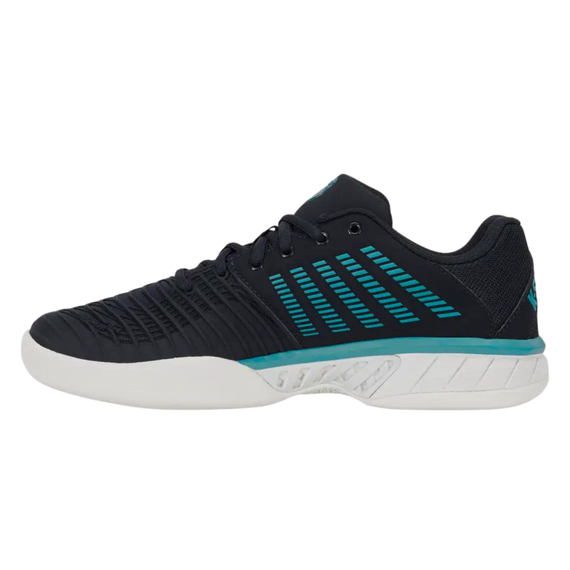 K-Swiss Mens Express Light 3 Carpet Tennis Shoes - Carbon/Blanc/Baltic - main image