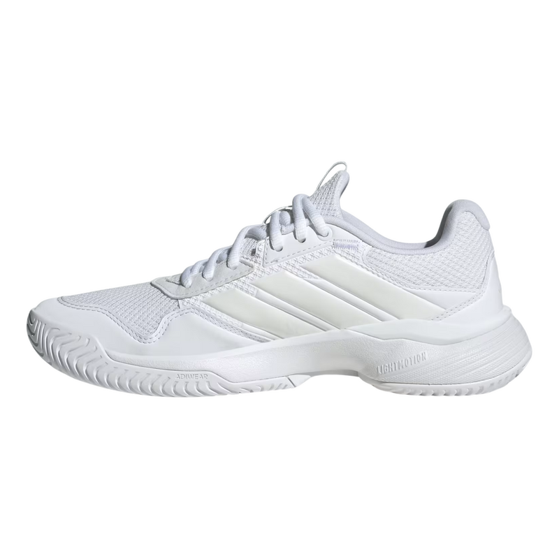 Adidas Womens Gamecourt 3 Tennis Shoes - Cloud White/Zero Metallic - main image