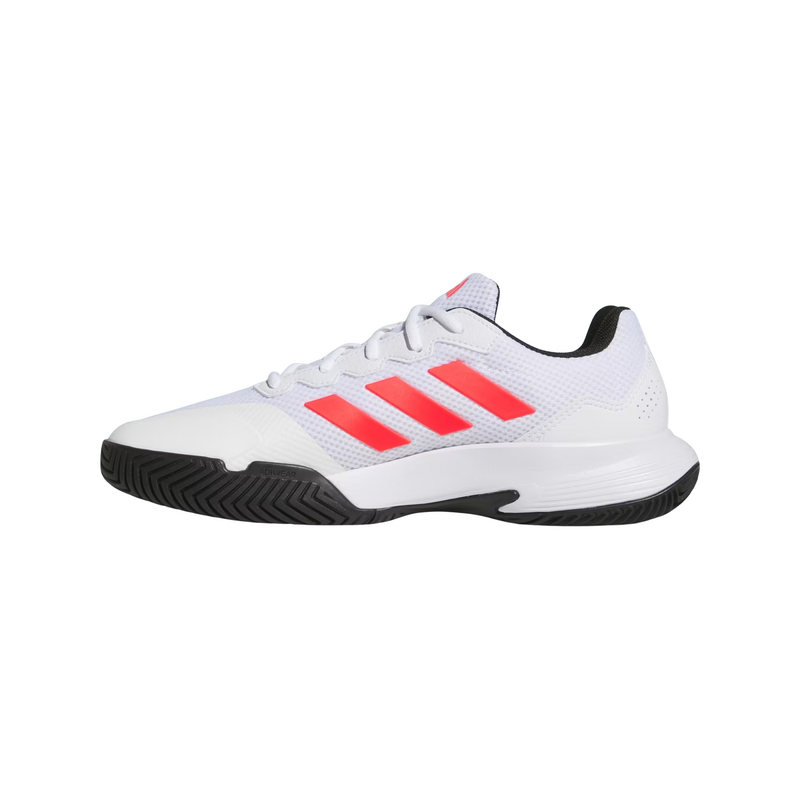Adidas Mens Game Court 2 Tennis Shoes - Cloud White/Lucid Red/Core Black - main image