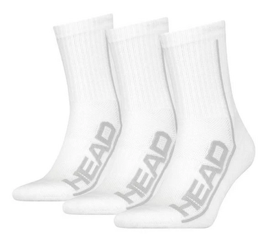 Head Performance Crew Socks (3 Pairs) - White/Grey - main image
