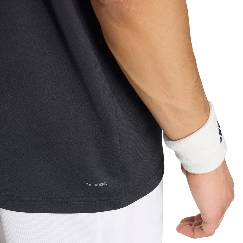 Adidas Mens Classics Polo - Black - main image