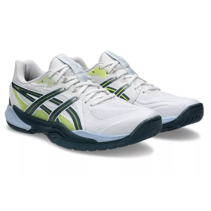 Asics Mens PowerBreak FF Indoor Shoes - White/Raw Indigo - main image