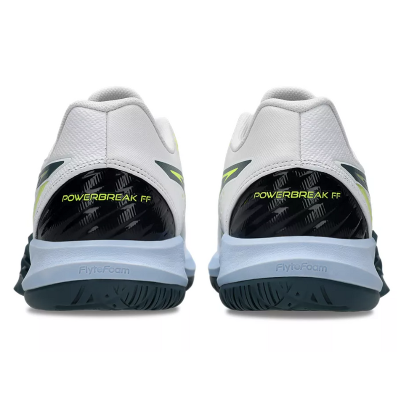 Asics Mens PowerBreak FF Indoor Shoes - White/Raw Indigo - main image