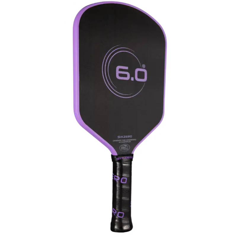 Six Zero Infinity Edgeless Black Diamond Power 16mm Pickleball Paddle  - main image