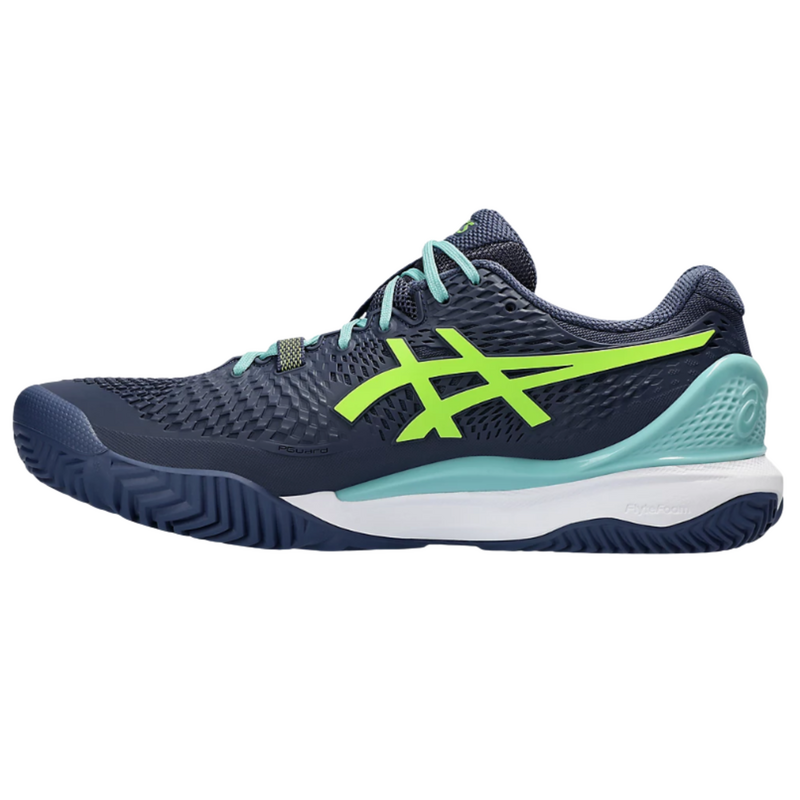 Asics Mens GEL-Resolution 9 Padel Shoes - Thunder Blue/Electric Lime - main image
