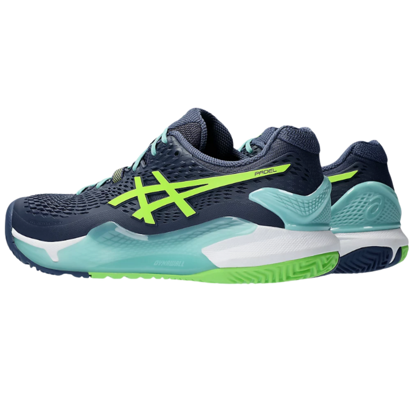 Asics Mens GEL-Resolution 9 Padel Shoes - Thunder Blue/Electric Lime - main image