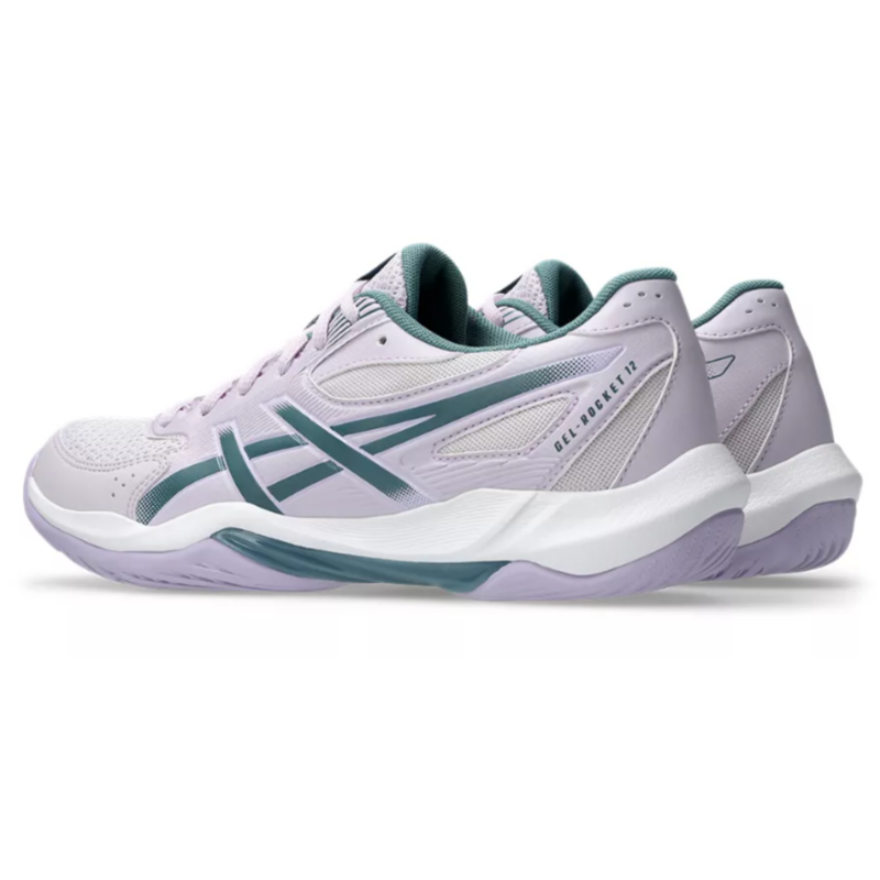 Asics Womens GEL-Rocket 12 Indoor Court Shoes - Dahlia/Foggy Teal - main image