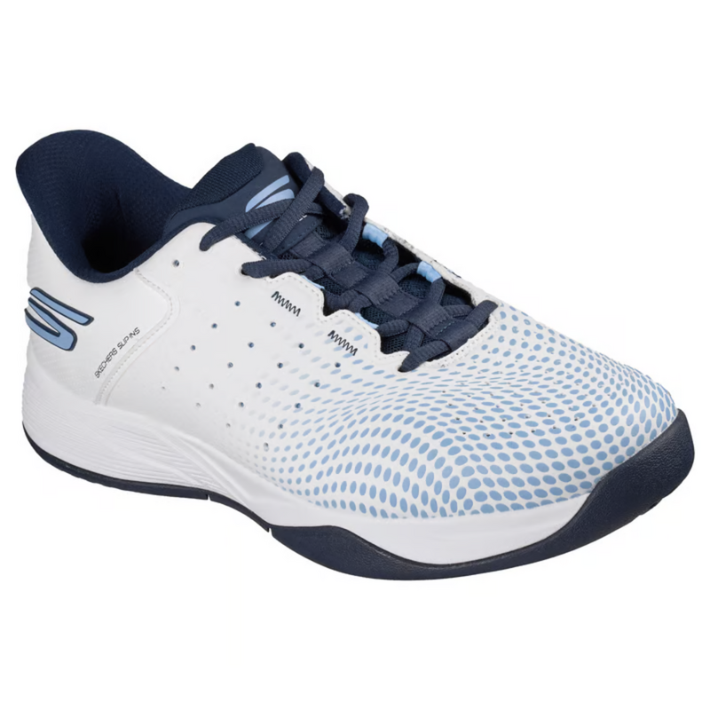 Skechers Mens Slip-ins Relaxed Fit: Viper Court Reload - White/Navy/Light Blue - main image