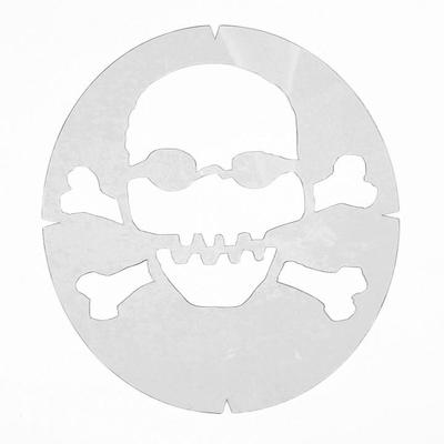 Tourna Skull & Crossbones Stencil Card - main image