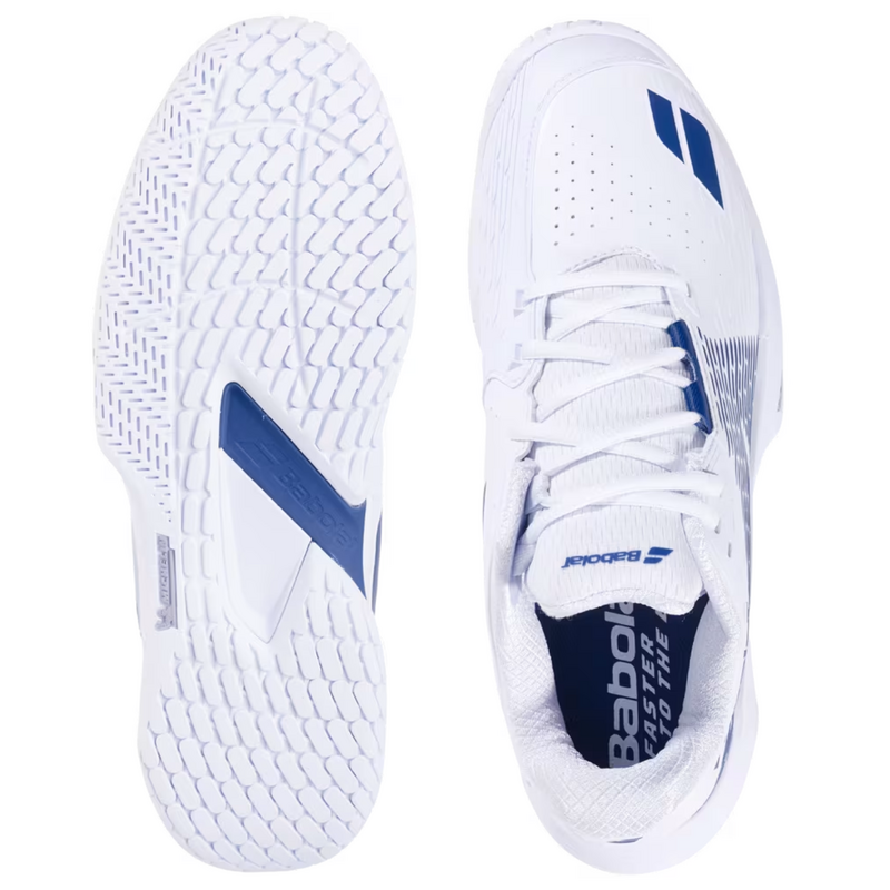 Babolat Mens Propulse Storm All Court (Wide) Tennis Shoes - White/Dark Blue - main image