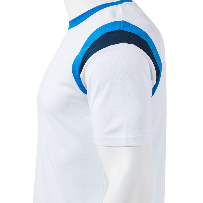 Joma Mens Terra Short Sleeve T-Shirt - White/Royal Blue - main image