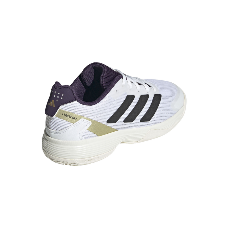 Adidas Ubersonic Kids Tennis Shoes - Cloud White/Core Black/Aurora Plum - main image
