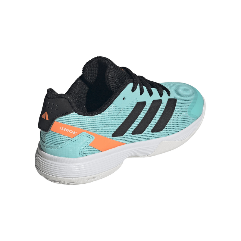 Adidas Ubersonic Kids Tennis Shoes - Flash Aqua/Core Black/Lucid Orange - main image
