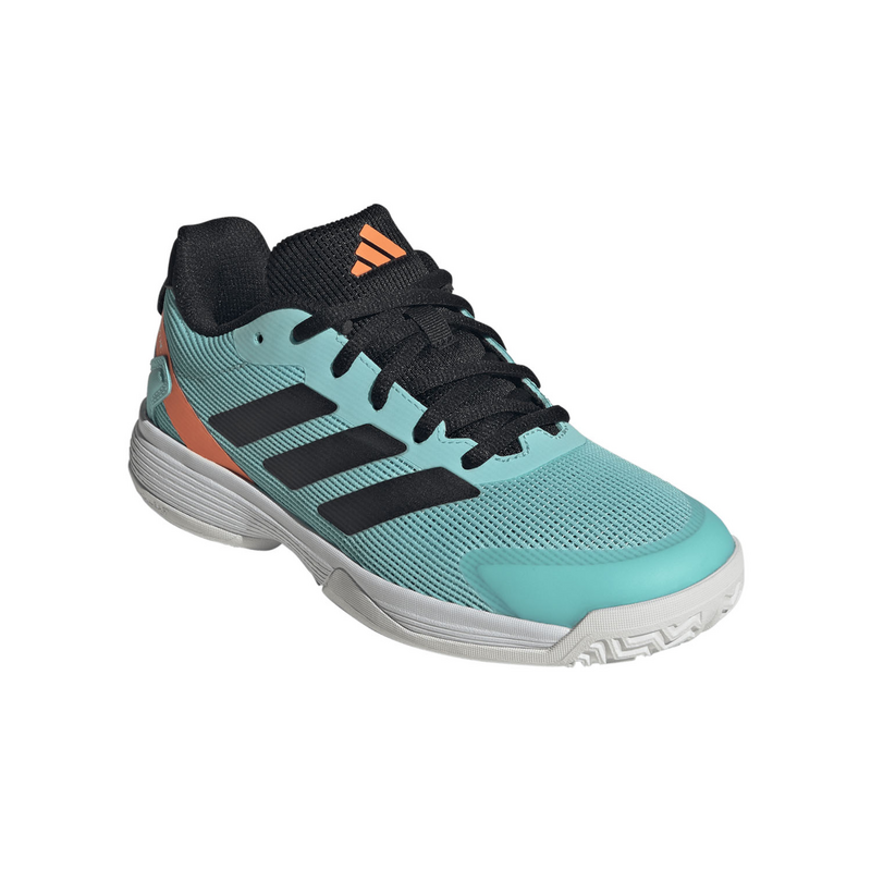 Adidas Ubersonic Kids Tennis Shoes - Flash Aqua/Core Black/Lucid Orange - main image