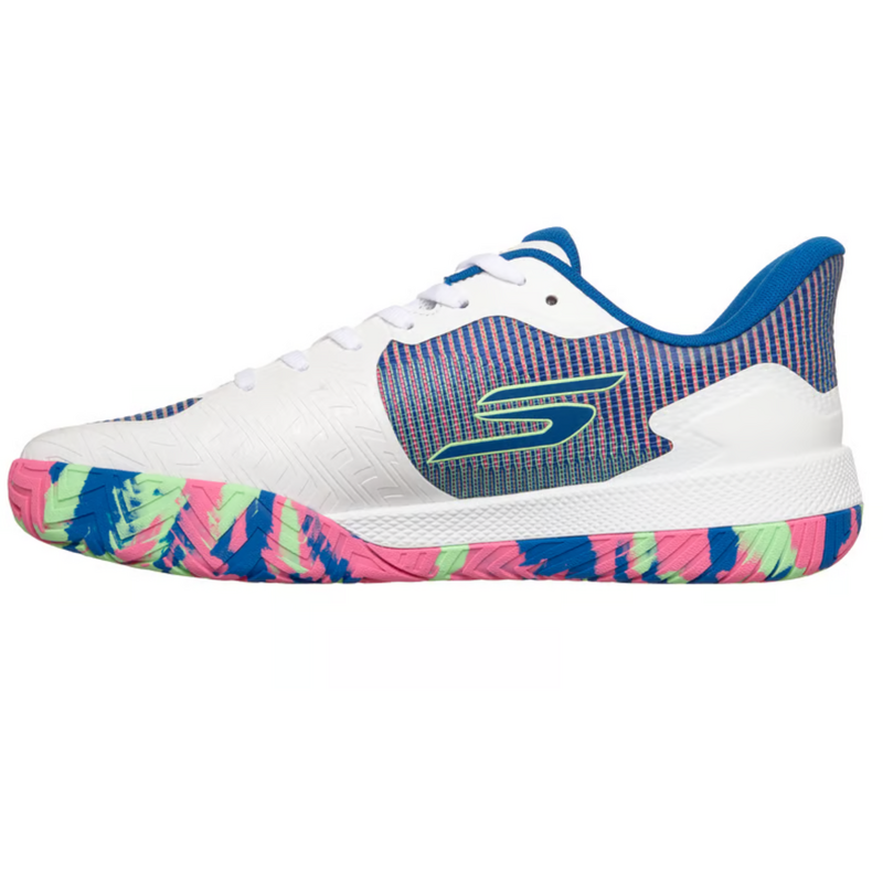 Skechers Mens Viper Court Pro 2.0 - White/Blue/Light Pink - main image