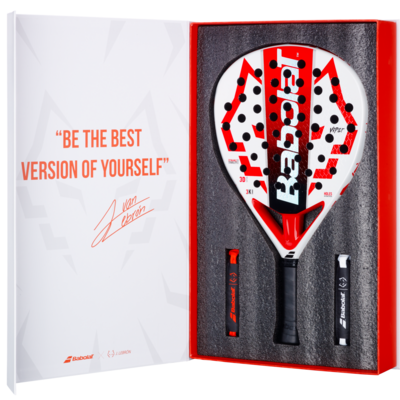 Babolat Technical Viper Juan Lebron Padel Racket - White/Red - main image