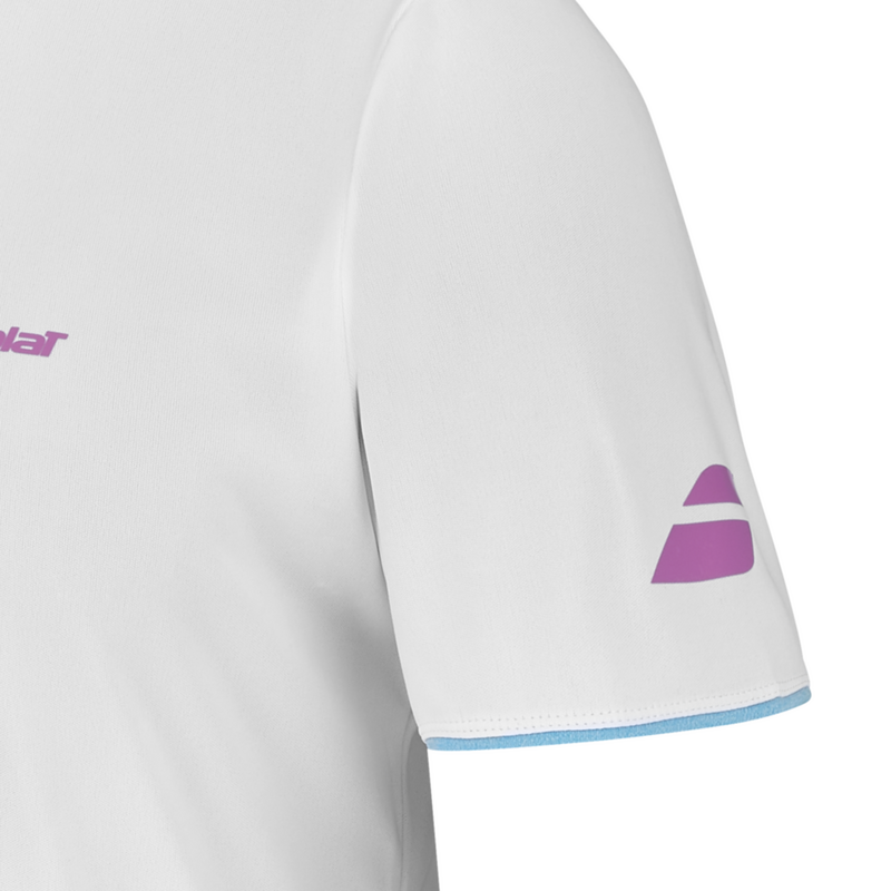 Babolat Mens Lebron Padel Crew Neck Tee - White - main image