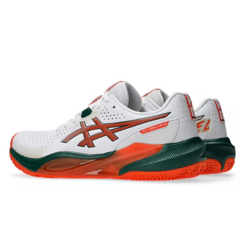 Asics Mens GEL-Challenger 15 Padel Shoes - White/Energy Orange - main image