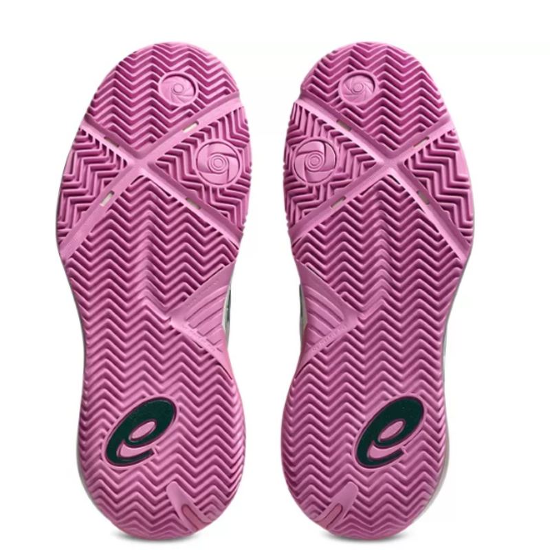 Asics Womens Gel-Resolution X Padel Shoes - Soft Oat/Jewel Green - main image