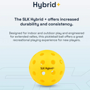Selkirk Hybrid + Pickleball Balls - Yellow - thumbnail image 4