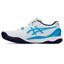 Asics Mens GEL-Resolution 9 Tennis Shoes - White/Digital Aqua - thumbnail image 6