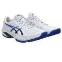 Asics Mens Solution Swift FF2 Clay Court Tennis Shoes - White/Dark Cobalt - thumbnail image 3