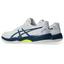 Asics Kids Gel-Game 9 Tennis Shoes - White/Mako Blue - thumbnail image 3