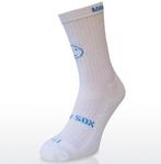 Wacky Sox Sports Socks (1 Pair) - White/Blue