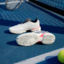 Adidas Kids Barricade Tennis Shoes - White - thumbnail image 2