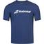 Babolat Boys Exercise Crew Neck Tee - Estate Blue Heather - thumbnail image 1