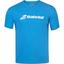 Babolat Boys Exercise Crew Neck Tee - Blue Aster Heather - thumbnail image 1