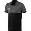 Adidas Boys T16 ClimaCool Polo - Black/Grey - thumbnail image 1