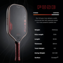 Pakle Fuse Pickleball Paddle - Ember - thumbnail image 5