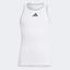 Adidas Girls Club Racerback Tank - White - thumbnail image 1