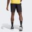 Adidas Mens Club Stretch 7-Inch Tennis Shorts - Black - thumbnail image 2