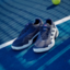 Adidas Mens Barricade 13 Tennis Shoes - Dark Blue/Halo Blue - thumbnail image 2