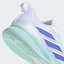 Adidas Womens AvaFlash Tennis Shoes - Cloud White/Cobalt Blue - thumbnail image 4