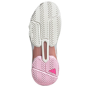 Adidas Womens CourtJam Control 3 Tennis Shoes - Cloud White / Silver Metallic / Lucid Pink - thumbnail image 2