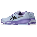 Asics Womens GEL-Resolution X Night Energy Tennis Shoes - Blue Fade/Gunmetal - thumbnail image 6