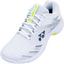 Yonex Mens Cascade Accel Badminton Shoes - White/Lime - thumbnail image 1