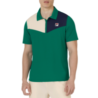 Fila Mens Pro Heritage Short Sleeve Tennis Polo - Green