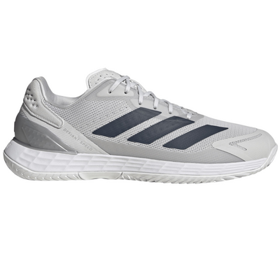 Adidas Mens Defiant Speed 2 Tennis Shoes - Dash Grey/Aurora Ink/Tech Grey Metallic