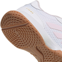 Adidas Womens Ligra 8 Indoor Court Shoes - Cloud White/Distilled Pink/Gold Metallic - thumbnail image 5