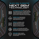 Six Zero Black Opal Elongated Pickleball Paddle - thumbnail image 4