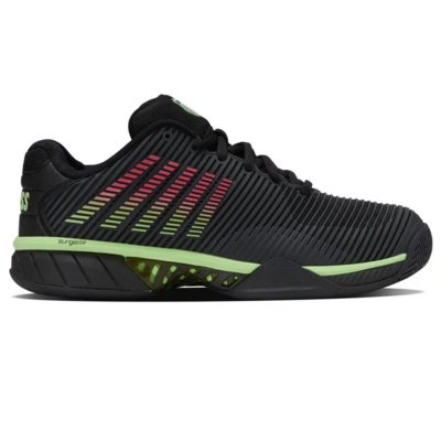 K-Swiss Mens Hypercourt Express 2 Tennis Shoes - Black/Green/Red