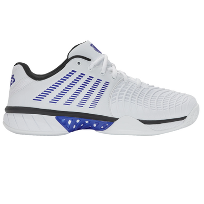 K-Swiss Mens Express Light 3 Tennis Shoes - White/Dazzling Blue/Black