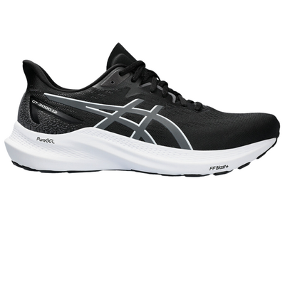 Asics Mens GT 2000 12 Wide (2E) Running Shoes- Black/Carrier Grey