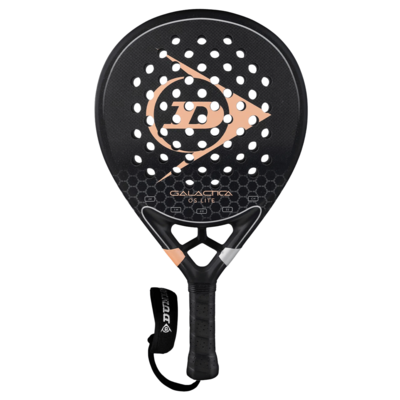 Dunlop Galactica OS Lite Padel Racket - Peach/Silver Foil
