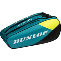 Dunlop Tac Sx Club 10 Racket Bag - Teal/Black/Yellow